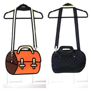 Cartoon Outlined 2D Crossbody Bag